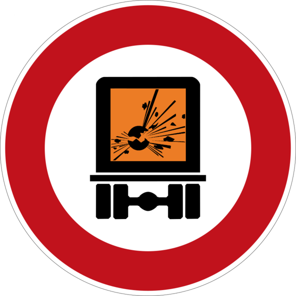 File:316-No vehicles carrying explosives.png