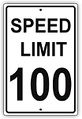 Speed limit (usually on AutoWay