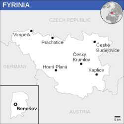 Location of Fyrinia