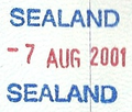 Sealand's passport stamp