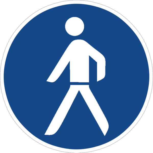 File:409-Pedestrians only.png