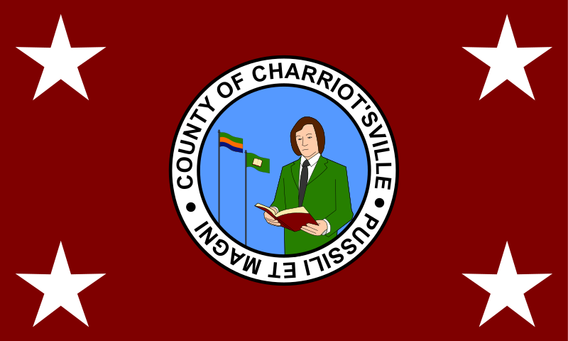 File:Charriot'sVille Gubernatorial Standard with outdated motto.svg