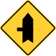 Side road at a perpendicular angle left