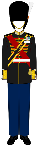 File:Drum Major - King Olav V Grenadiers and Rifles Regiment Guards - Full dress.svg