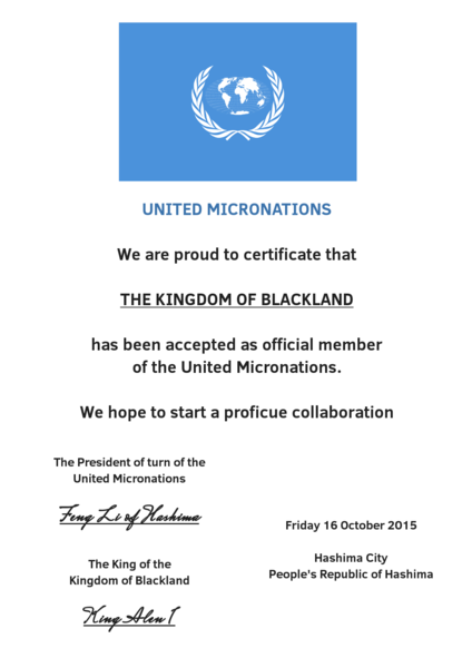 File:United Micronations Certificate of Blackland.png