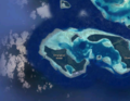Satellite view of Emananus Island