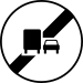 End of restriction of overtaking by lorries