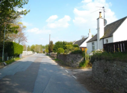 Residential street in Kirkburgh, April 2011