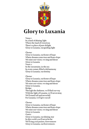 Glory to Luxania Lyrics