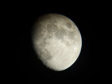 The moon in a Waxing Gibbous, taken by KSF in Markrie