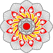 Badge of the Order of Mahabali Karthika Padaka (Commanders Second Class).svg