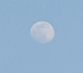 The moon during daytime in New Pecos