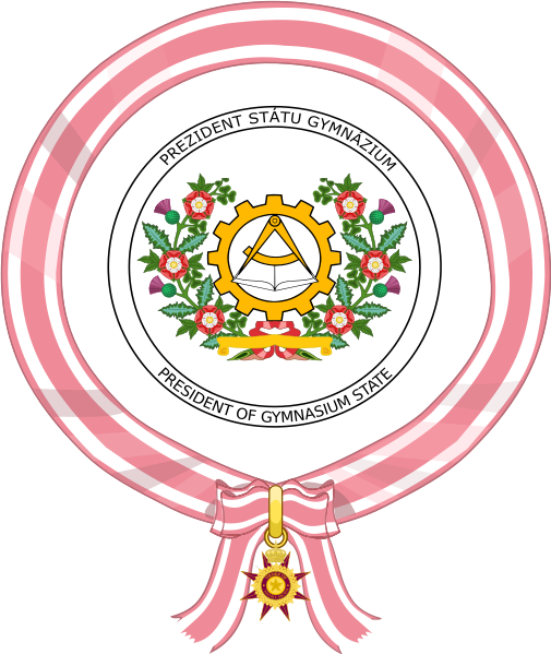 File:Generic Coat of Arms of the President of Gymnasium State (Order of the Foxtail Orchid).svg