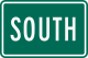 PD1S South plate (White on green)