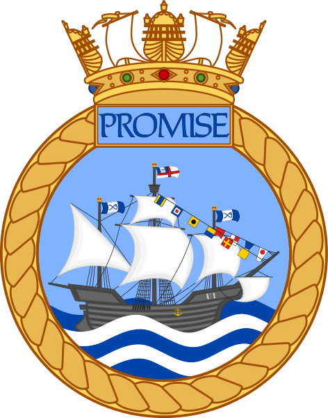 File:Crest of HMS Promise.svg