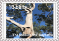 10 ball Possum Box Stamp. Was part of the proposed T Series (Tree Series).
