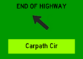 Highway end
