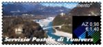 "Il fiume Tagliamento", the Tagliamento River. Standard stamp.