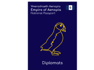 caption = Cover page of the Aenopian Diplomat passport.