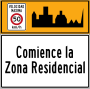 Begin Residential Zone Speed Limit
