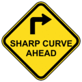 Sharp curve (right)