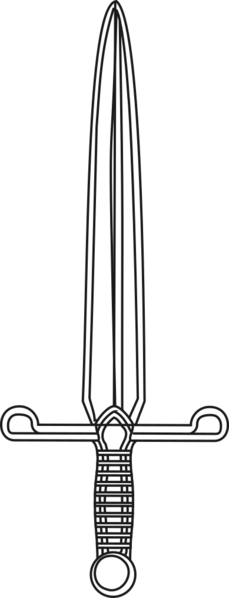 File:Dagger (heraldry).svg