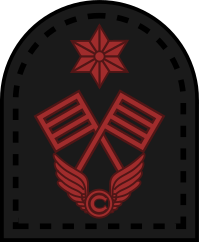 File:Trade badge of an able signalman communicator.svg