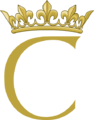 Royal monogram of Charlotte of Uskor.png