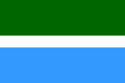Vertical tricolor (green, white, blue).