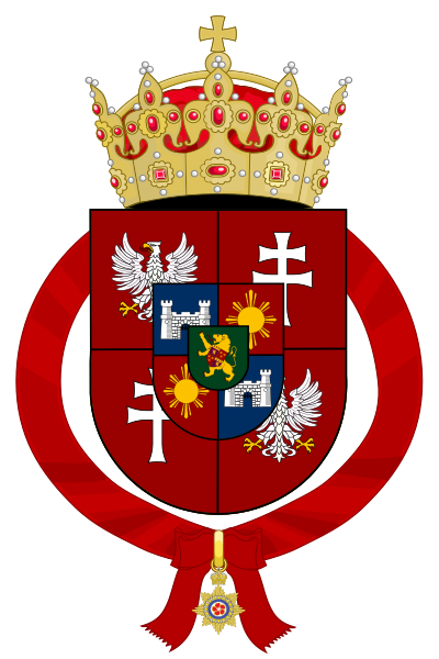 File:Coat of Arms of Charles of Cheskgariya (Supreme Order of the Hibiscus).svg