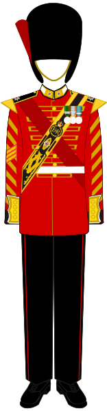 File:Drum Major - Queenslandian Coldstream Foot Guards - Full dress.svg