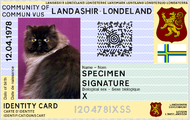 caption = The photo side of the Landashir'n Identity Card