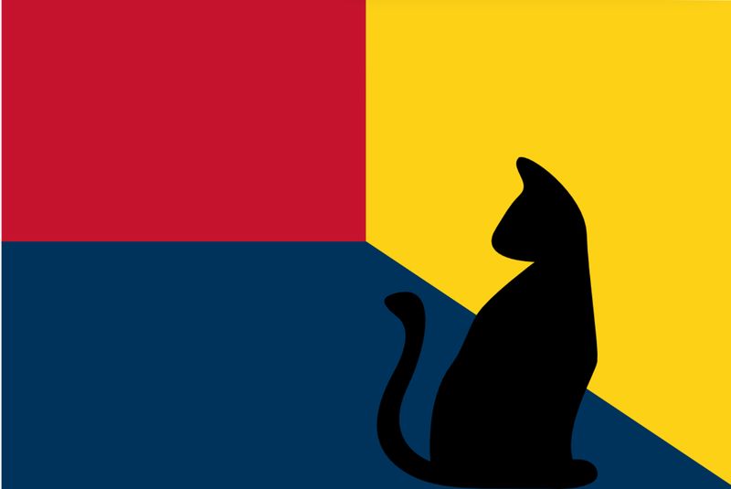 File:New Eiffel flag with a black cat symbol.jpeg