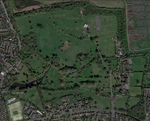 A satellite view of Beddington Park