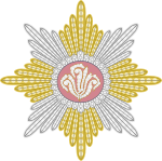 Royal Order of the Crown of Vishwamitra - Badge.svg