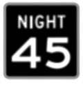 Night speed limit