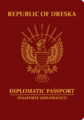Republic of Dreska Diplomatic Passport