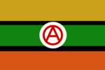 Flag of Anarchist Hugia (4 July 2023)