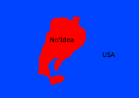 Map if No'Idea in the United States
