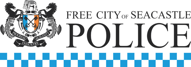 File:Logo of the Free City of Seacastle Police.png